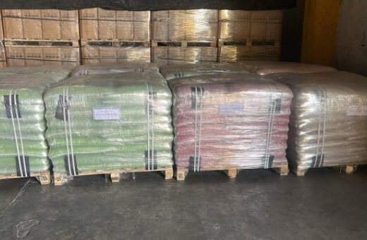 Palletized for export